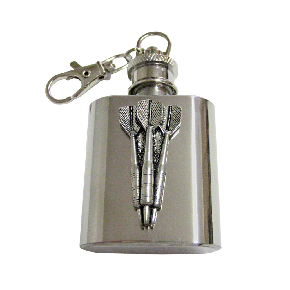 Throwing Darts Keychain Flask - image 1